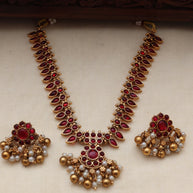 Haritha necklace set Ruby-(JS 0266)