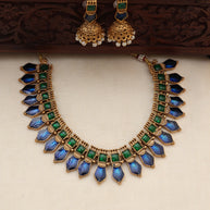 Neela nagapadam necklace set - (JS 0253)