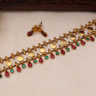 Lakshmi coin choker Multicolour-JS 0121