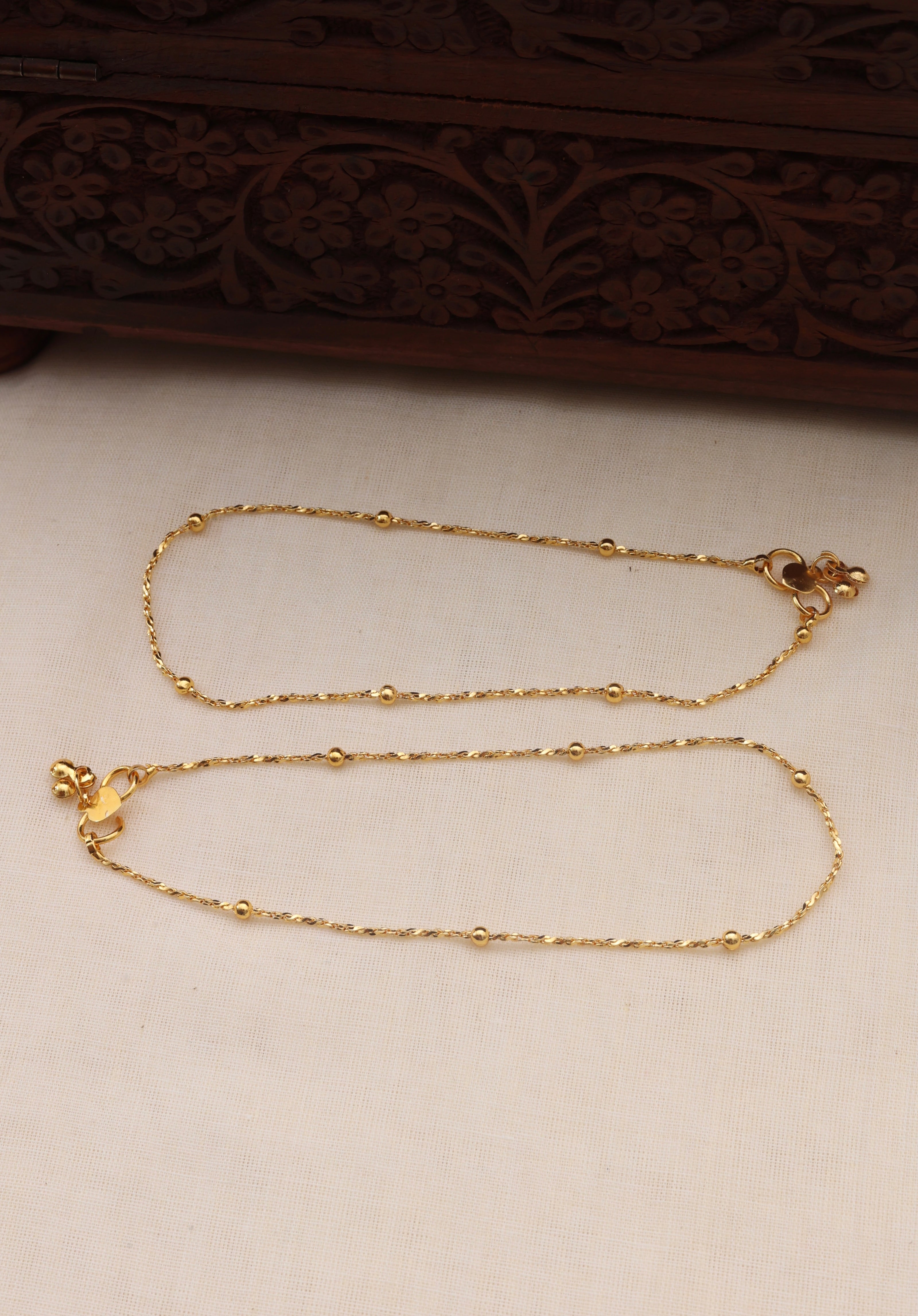 Golden ball Anklet