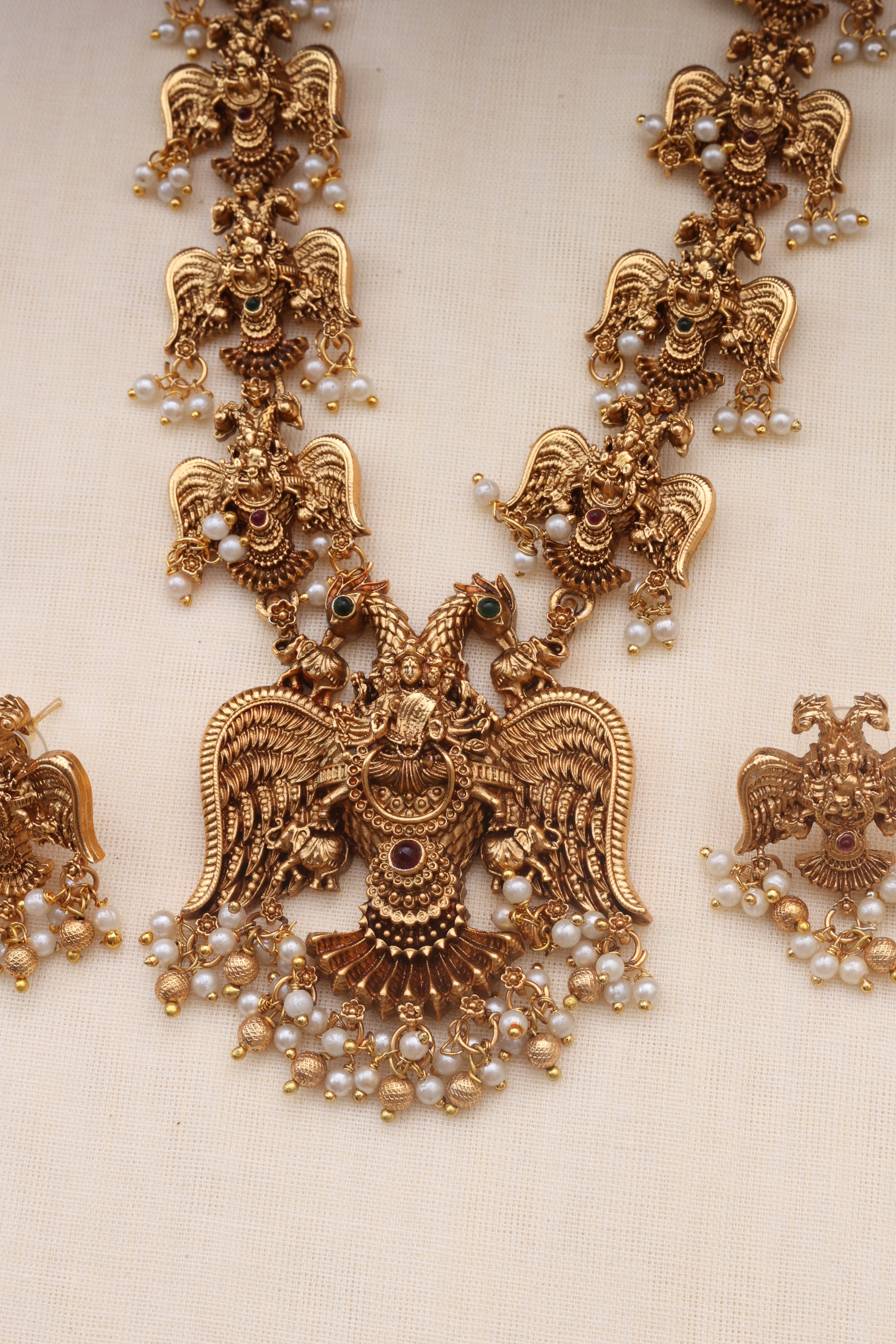 Jatayu necklace set-(JS 0282)