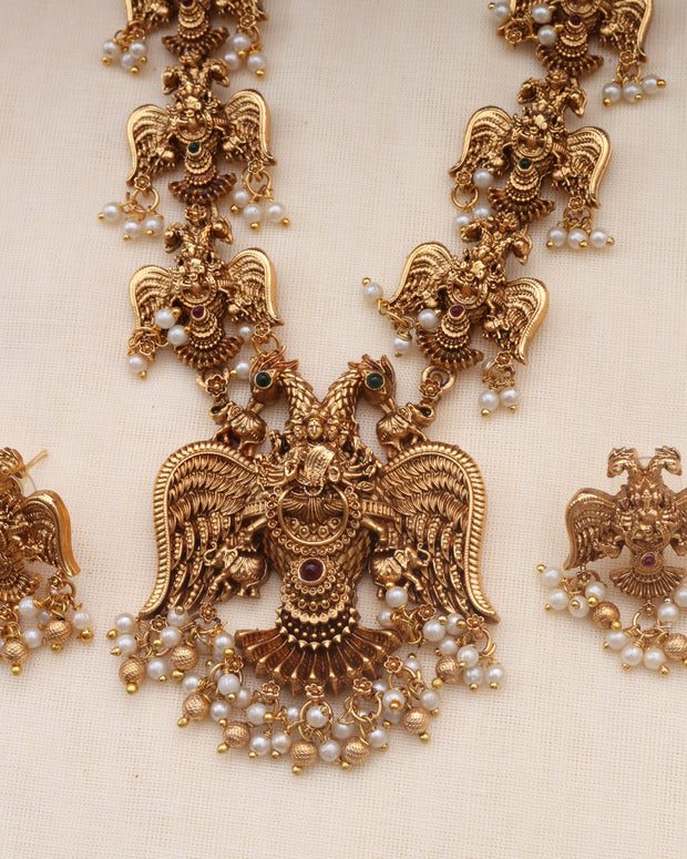 Jatayu necklace set-JS 0133