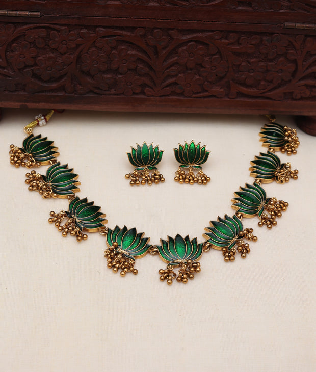 Lotus Necklace set