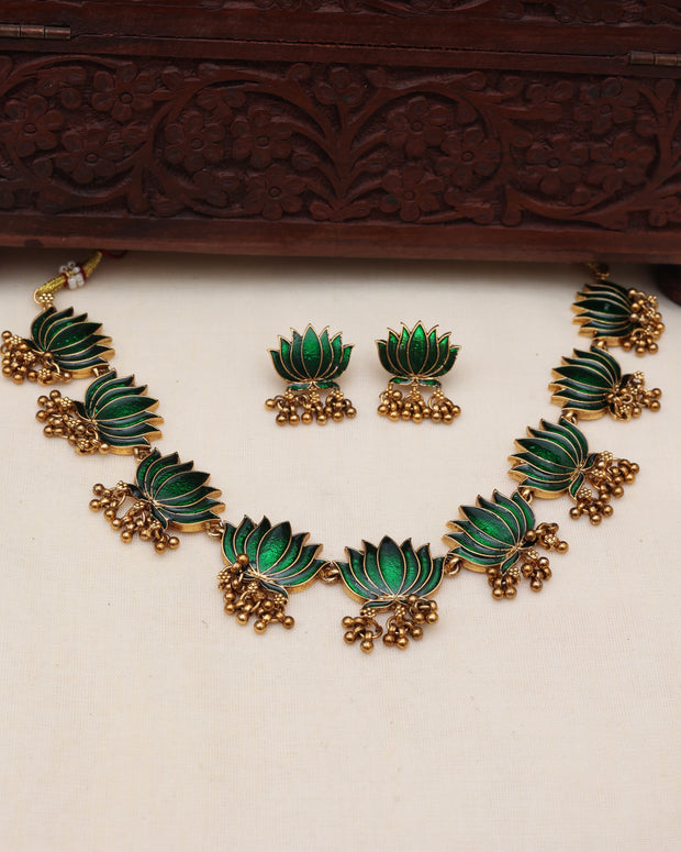 Lotus Necklace set