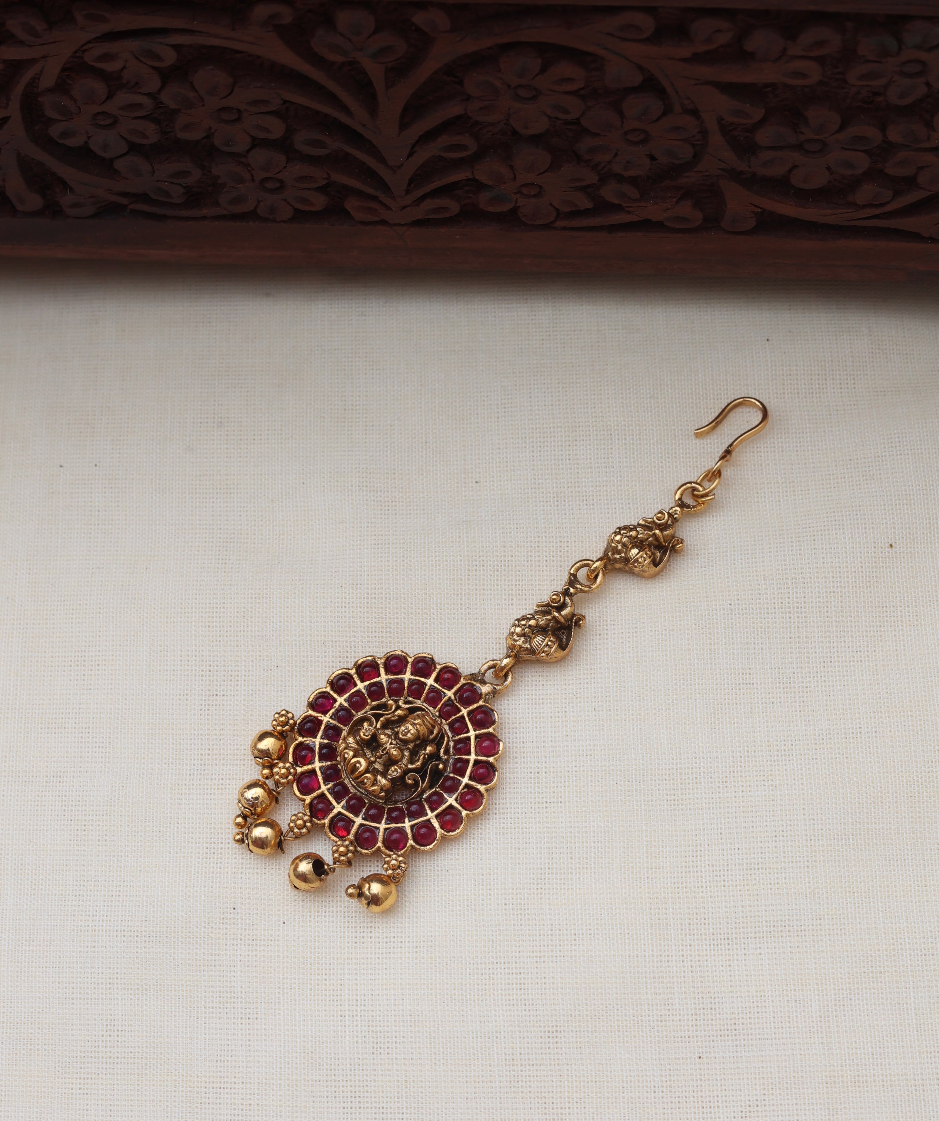 Saraswathy maangtikka Ruby