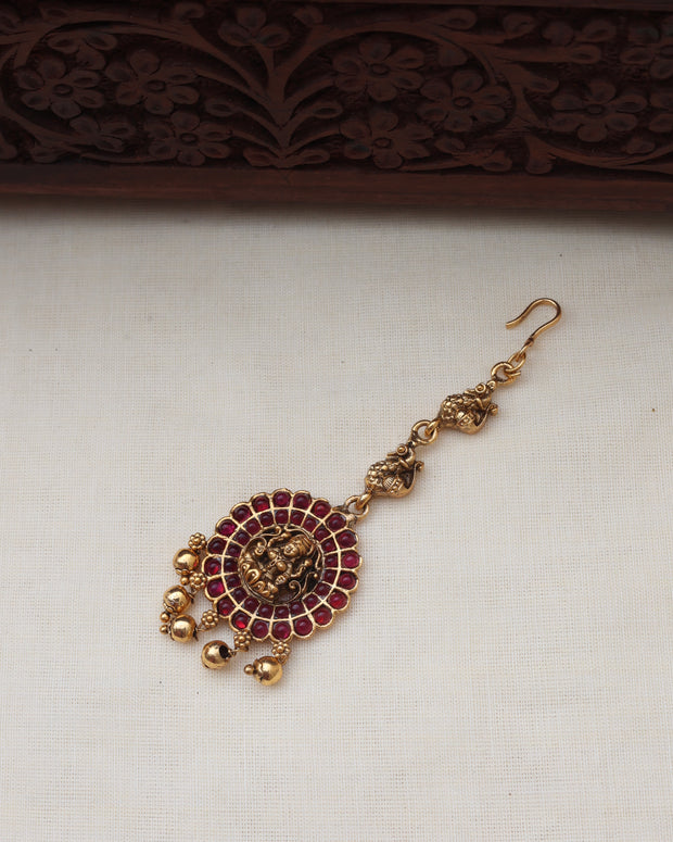Saraswathy maangtikka Ruby