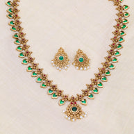 Traditional palakka necklace set