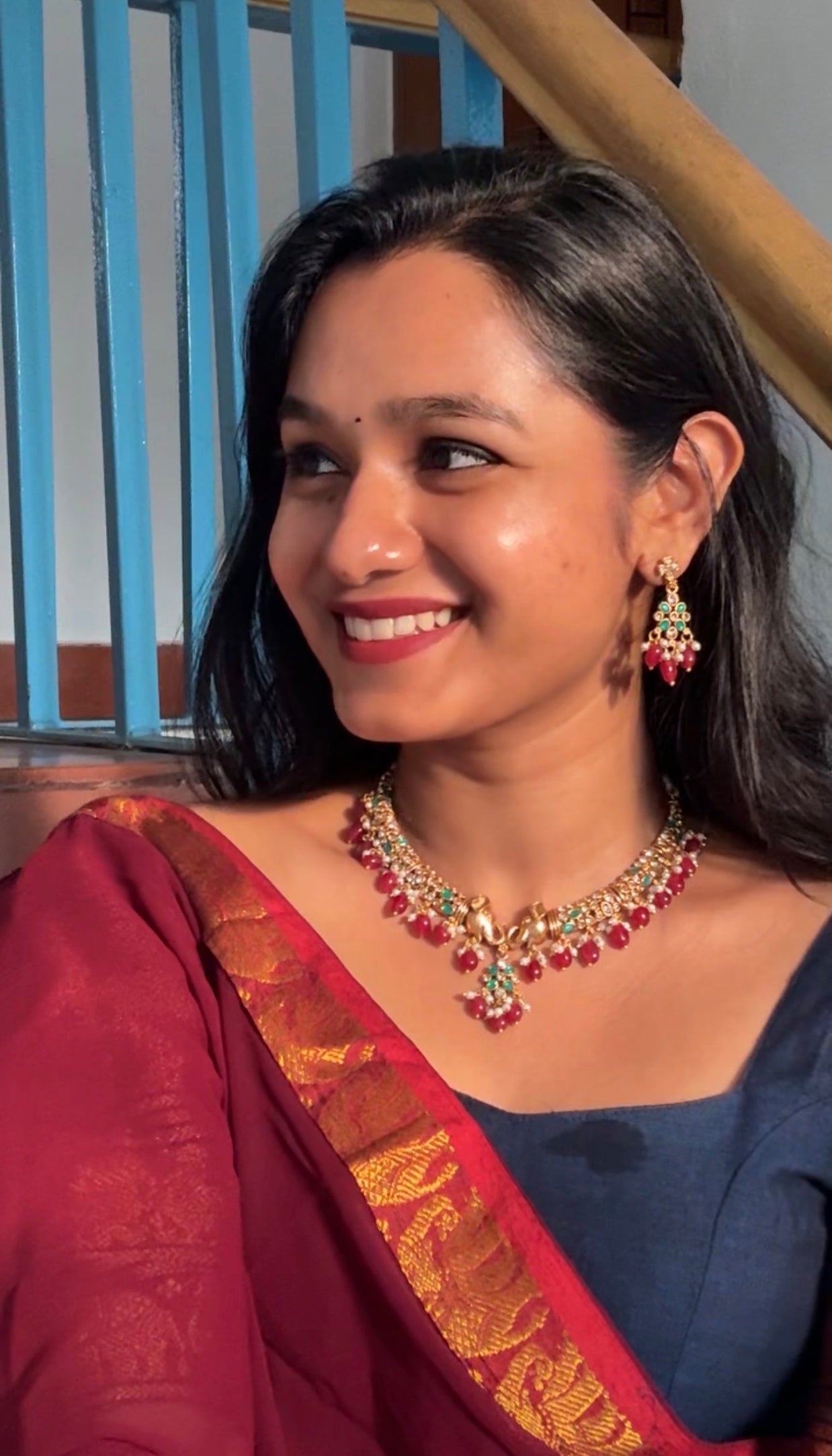 Gaja necklace set-(JS 0270)