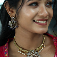 Premium Majestic Bloom Victorian Ad Necklace Set