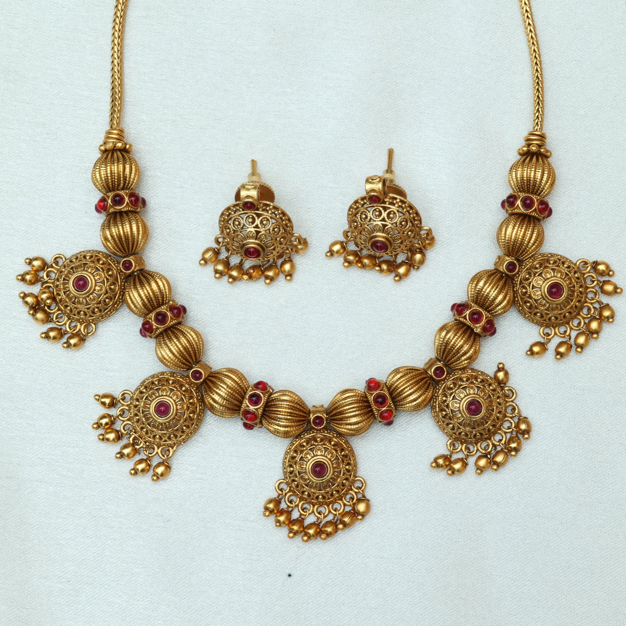 Antique Dome Necklace Set