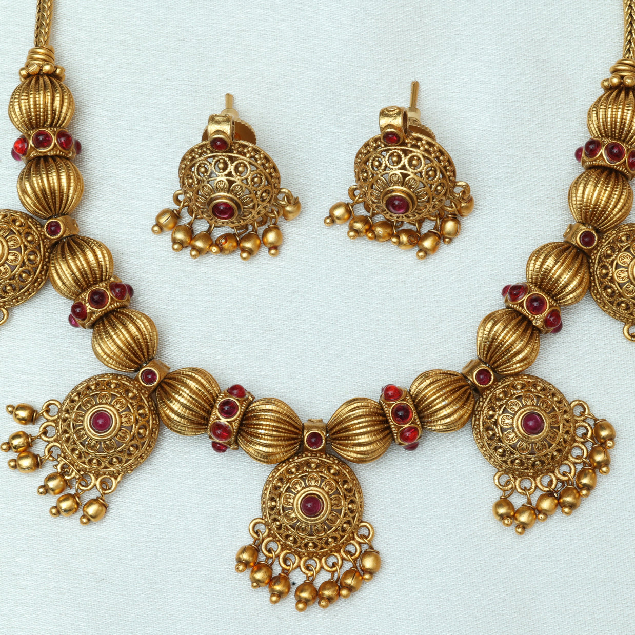 Antique Dome Necklace Set