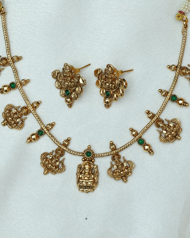 Saraswathy Antique Necklace Set