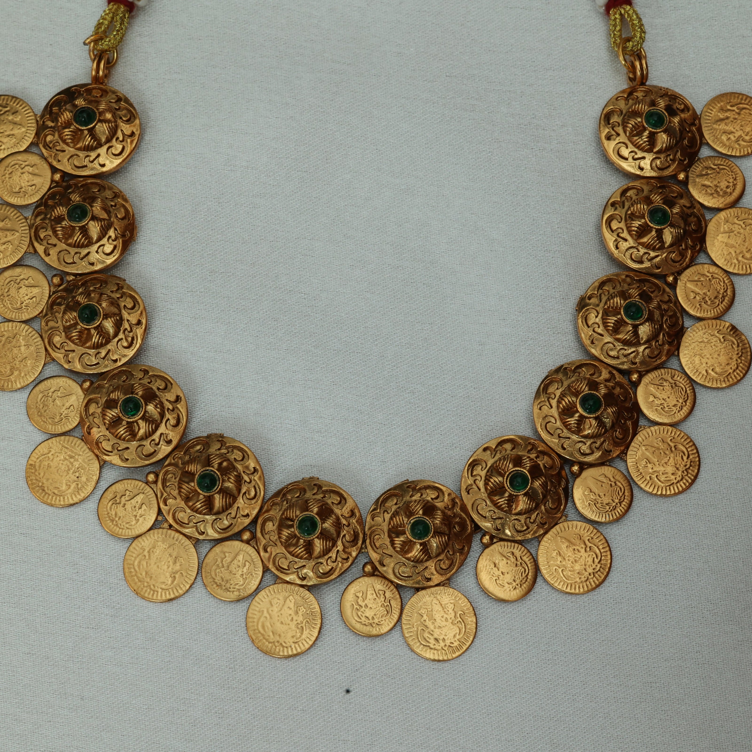 Antique Coin Dome Necklace Set