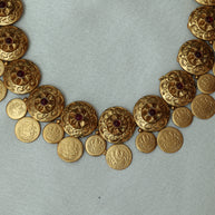 Antique Coin Dome Necklace Set