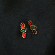 Elegant Ruby And Emerald Choker Set