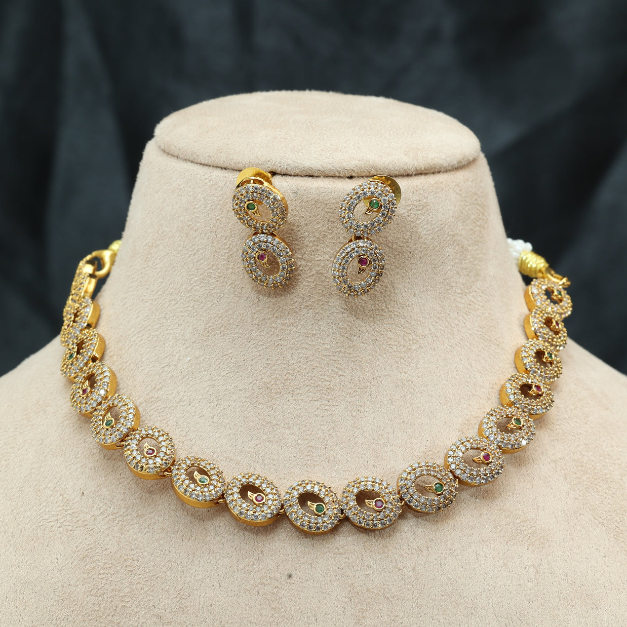 Regal Ovals Victorian Ad Necklace Set