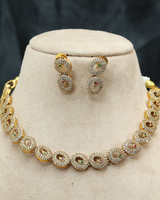 Regal Ovals Victorian Ad Necklace Set