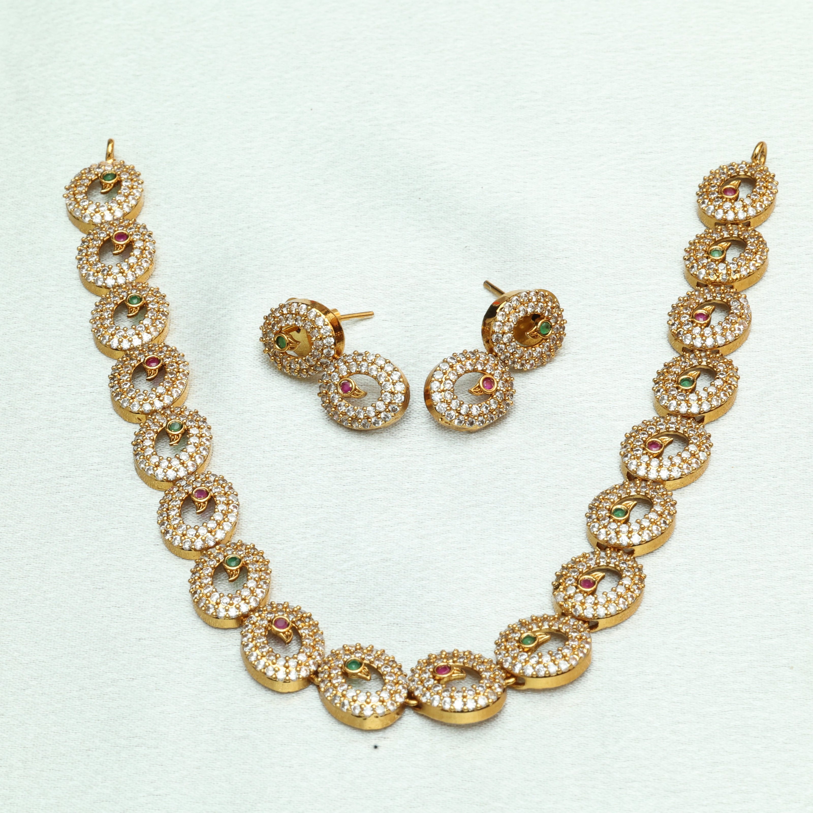 Regal Ovals Victorian Ad Necklace Set