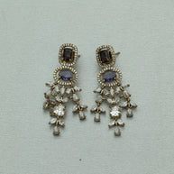 Premium 3 Layer Victorian Ad Amethyst Necklace Set