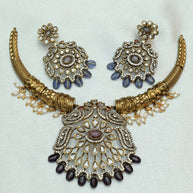 Premium Majestic Bloom Victorian Ad Necklace Set