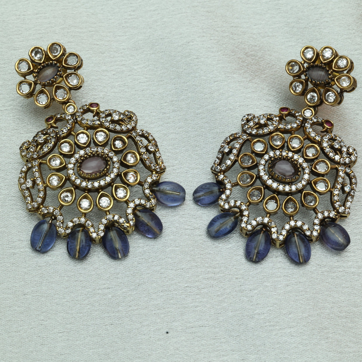 Premium Majestic Bloom Victorian Ad Necklace Set