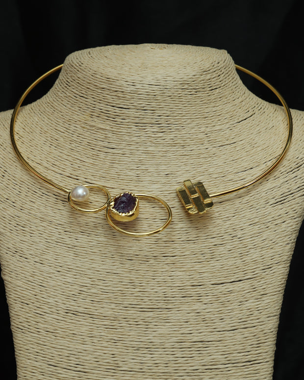 Golden Orbit Neckcuff 18K Gold Plated