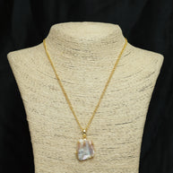 Minimal Pearl Pendant Chain 18K Gold Plated