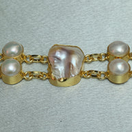 Double Layered Pearl 2 In 1 Choker/Bracelet