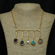 Gem Symphony Multicoloured Chain 18K Gold Plated