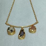 Trinity Arc Multicolour Chain 18K Gold Plated