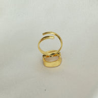 Minimalist Luna Ring With Mother Of Pearl 18K Gold Plated
